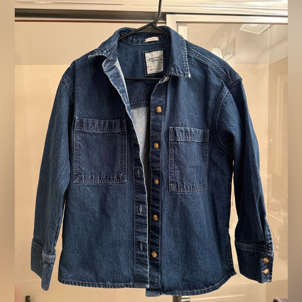 Denim Button-Up Shirt